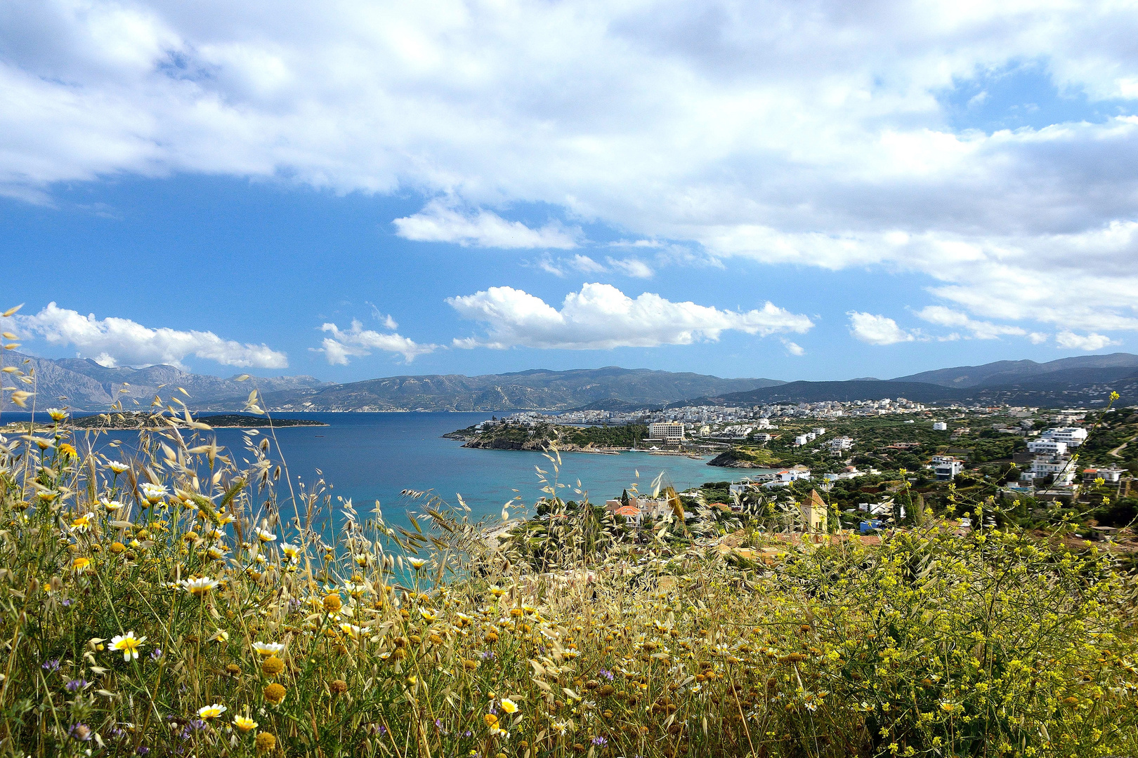 Kreta Ausblick auf Agios Nikolaos
