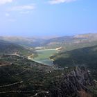 kreta - Ausblick  auf den Stausee von Aposelemis