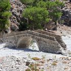 Kreta Samaria-Schlucht Brücke des verlassenen Dorfes