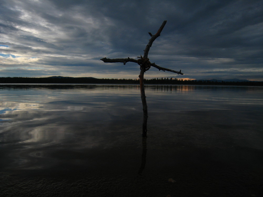 Kreuz in Abendstimmung