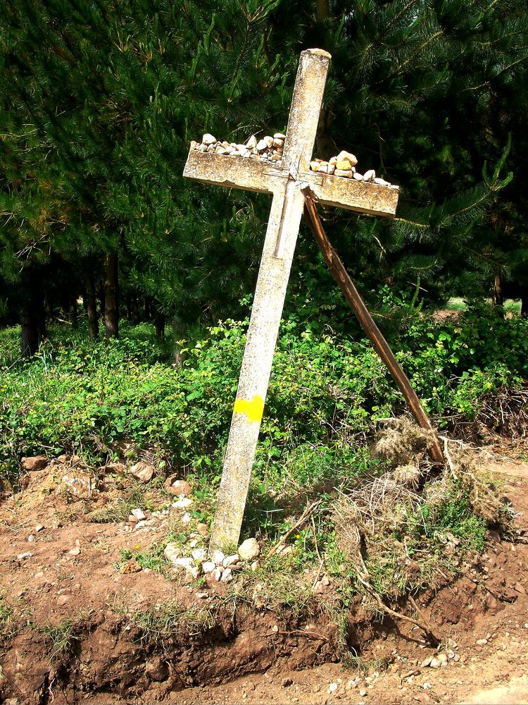 Kreuz vor Portomarin 2010