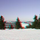 Kreuzberg Rhön (3-D Anaglyphe für rot/cyan Brille)