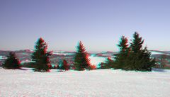 Kreuzberg Rhön (3-D Anaglyphe für rot/cyan Brille)