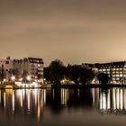 ... Kreuzberger Spreeufer bei Nacht ...