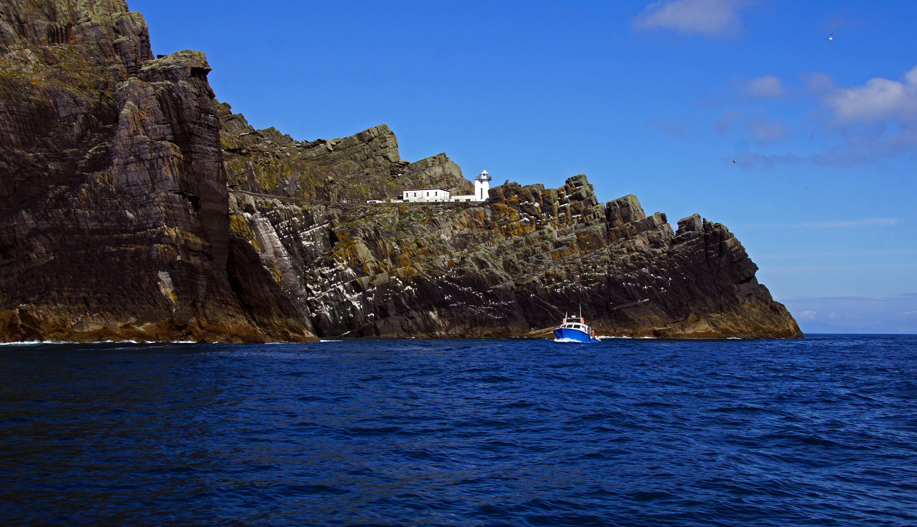 kreuzen vor Skellig Michael