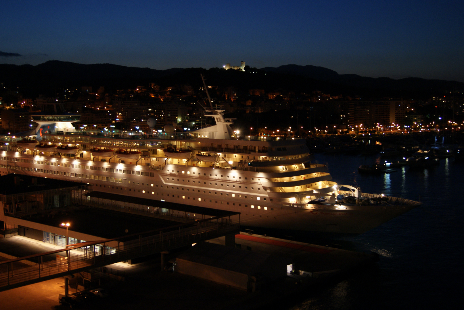 Kreuzfahrtschiff im Hafen von Palma