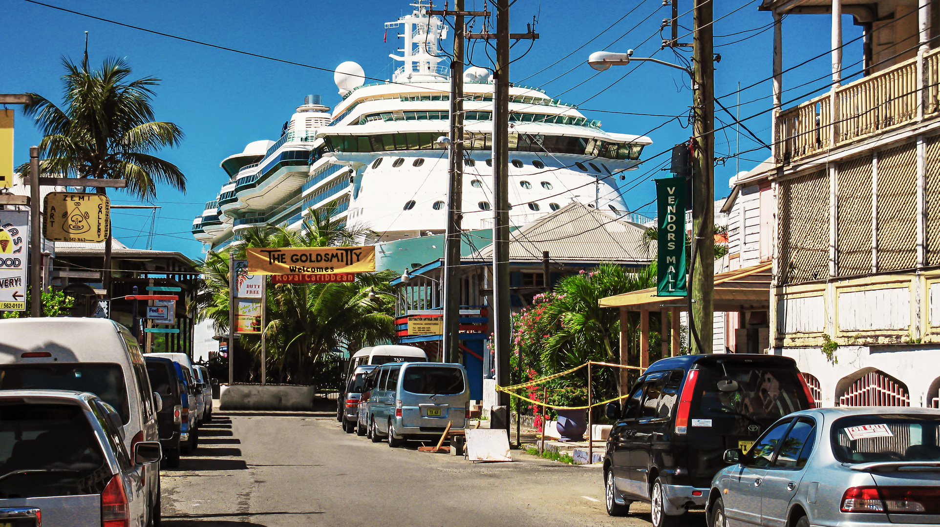 Kreuzfahrtschiff in Saint John’s Foto & Bild landschaft, hafen, stadt