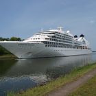 Kreuzfahrtschiff SEABOURN SOJOURN auf dem Nord-Ostsee-Kanal