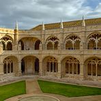 Kreuzgang des Mosteiro dos Jerónimos von Belém, Blick in den Innenhof 