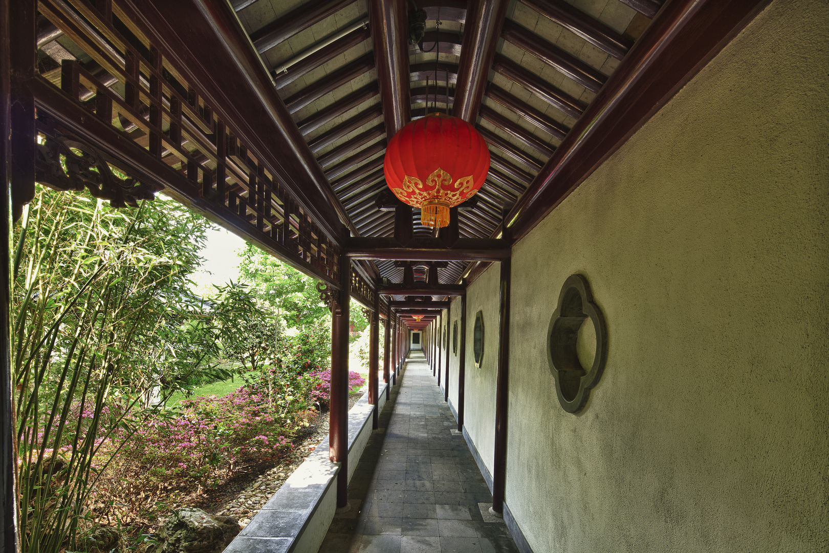 Kreuzgang im Chinesischen Garten