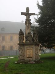 Kreuzigungsgruppe im Kloster Tepla