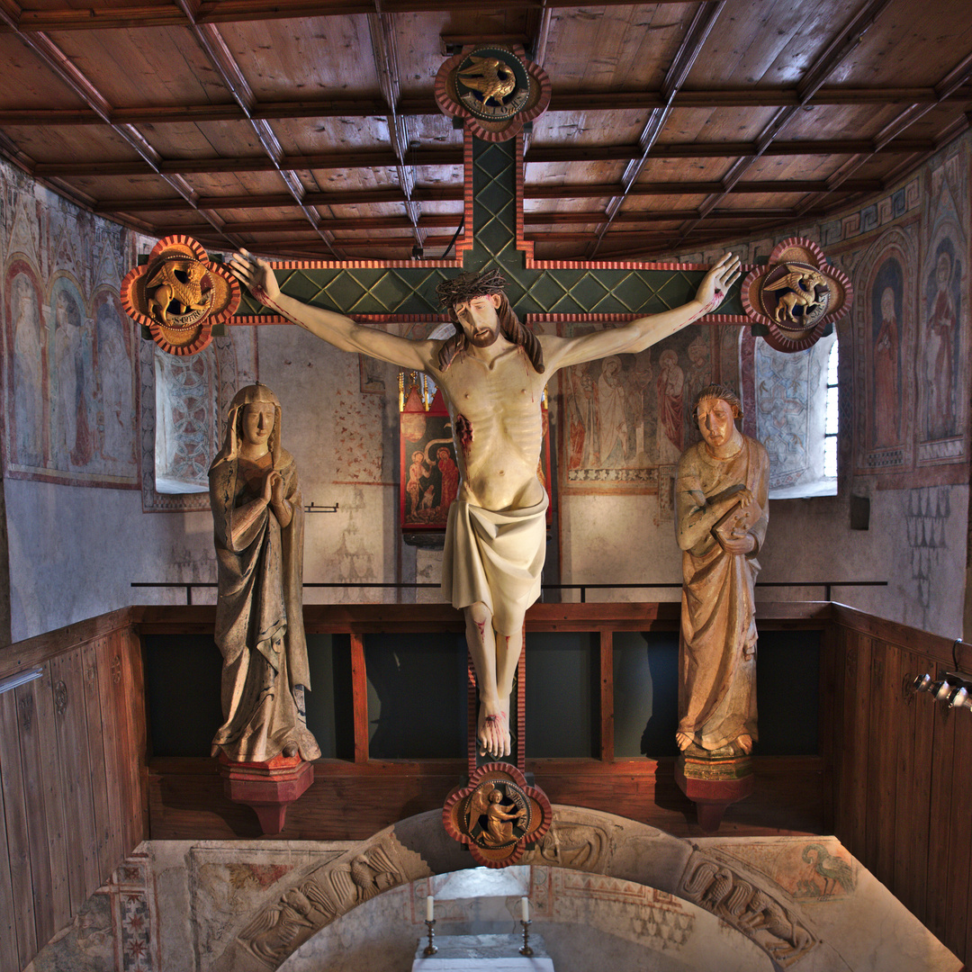 Kreuzigungsgruppe, Schloss Tirol Foto & Bild italy, world, spezial