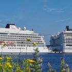 Kreuzliner VIKING SUN und MSC POESIA in Warnemünde