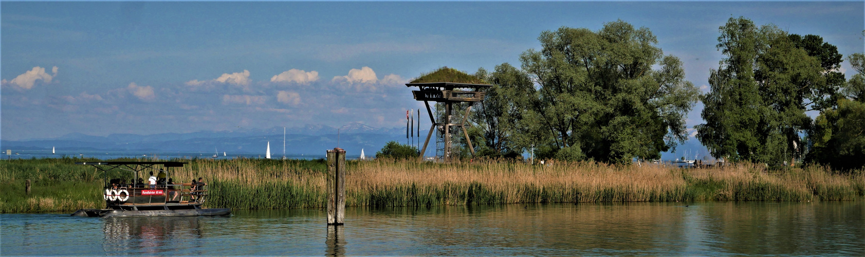 Kreuzlinger Naturidyll - Die Hafeneinfahrt entlang des Seeburgparkes 