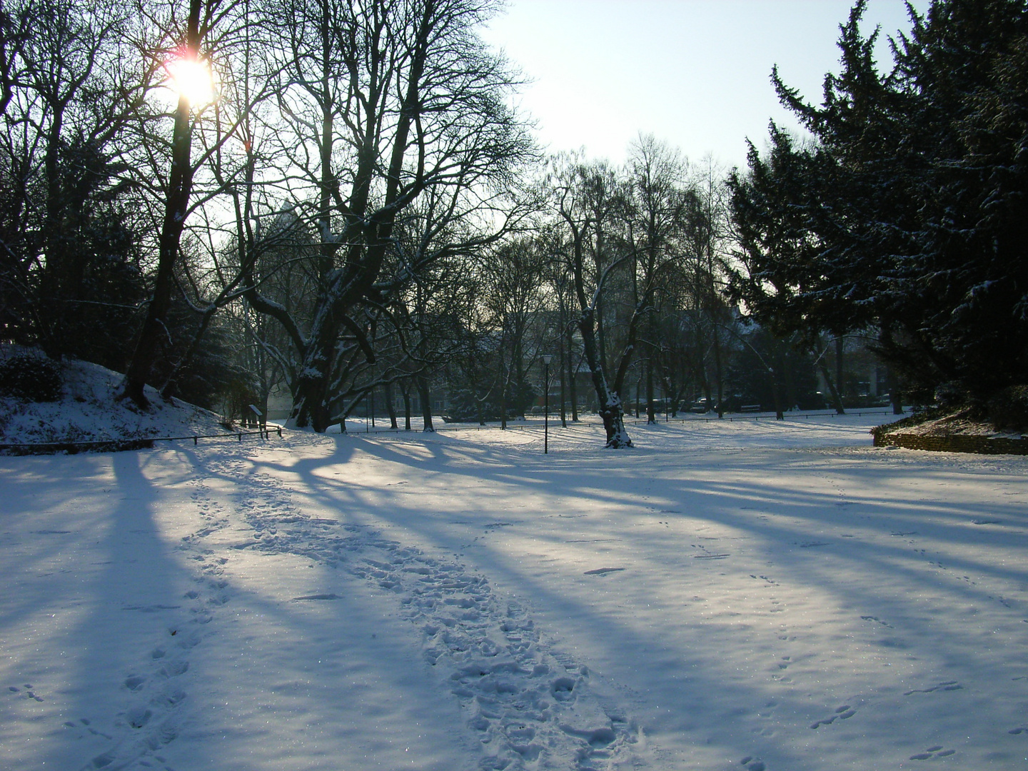 Kreuzschanze im Winter 2, Münster