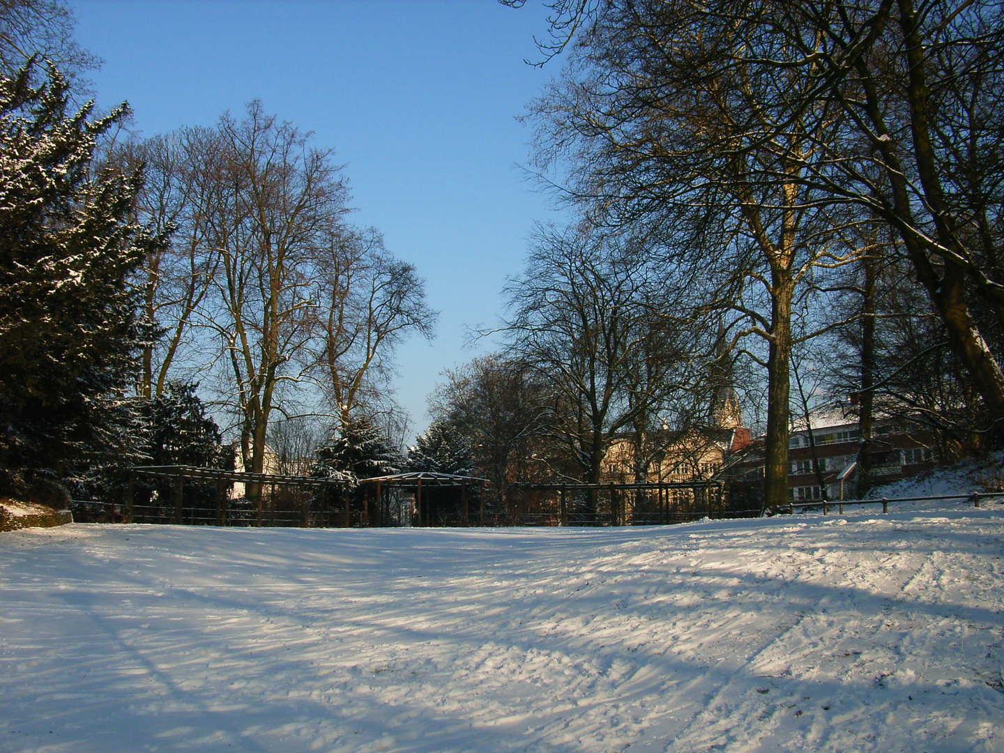 Kreuzschanze im Winter, Münster