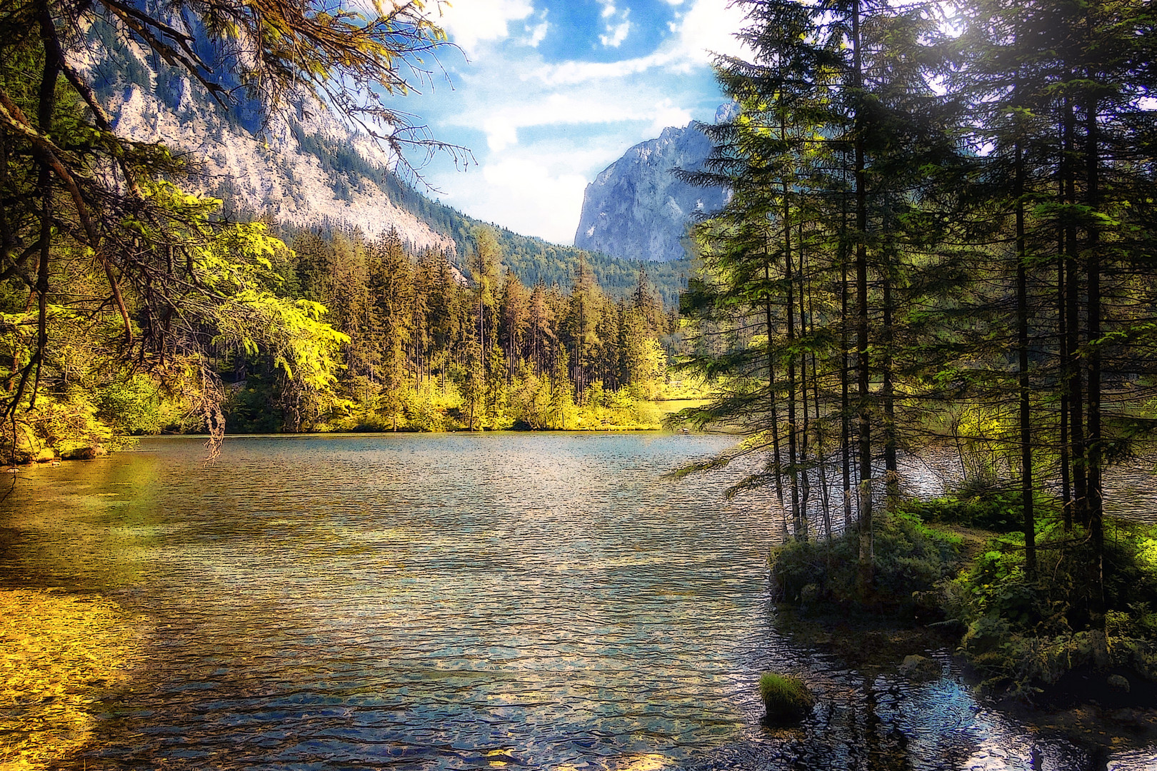 Kreuzteich bei Tragöss, Steiermark, Österreich