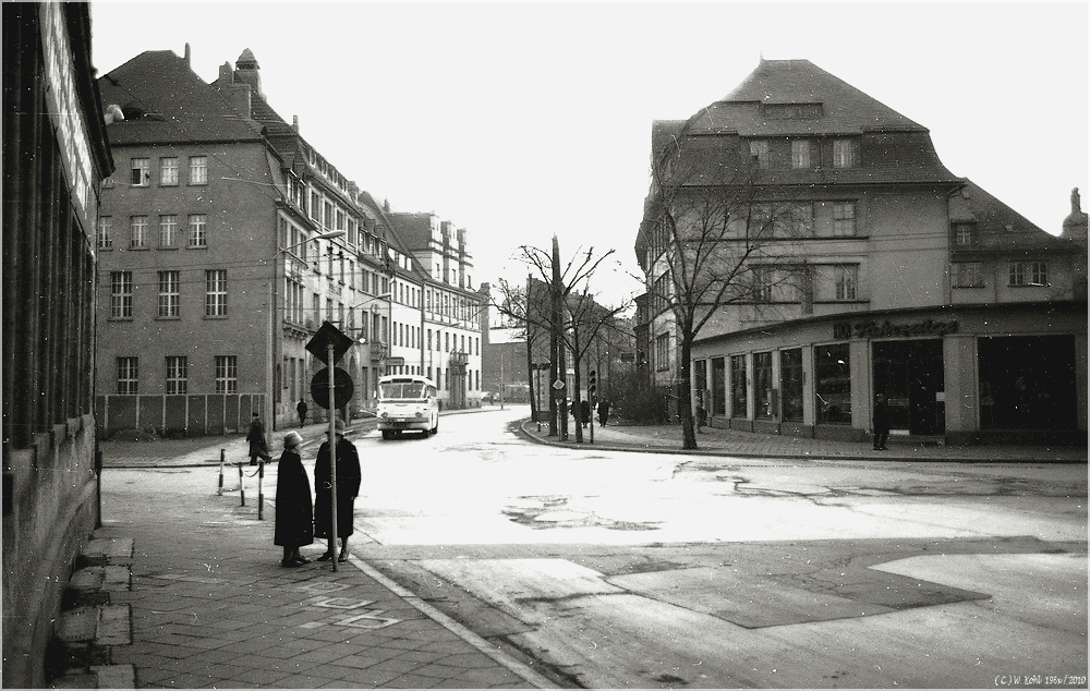 Kreuzung heutiger Juri-Gagarin-Ring / Trommsdorffstraße