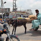 Kreuzung in Karachi