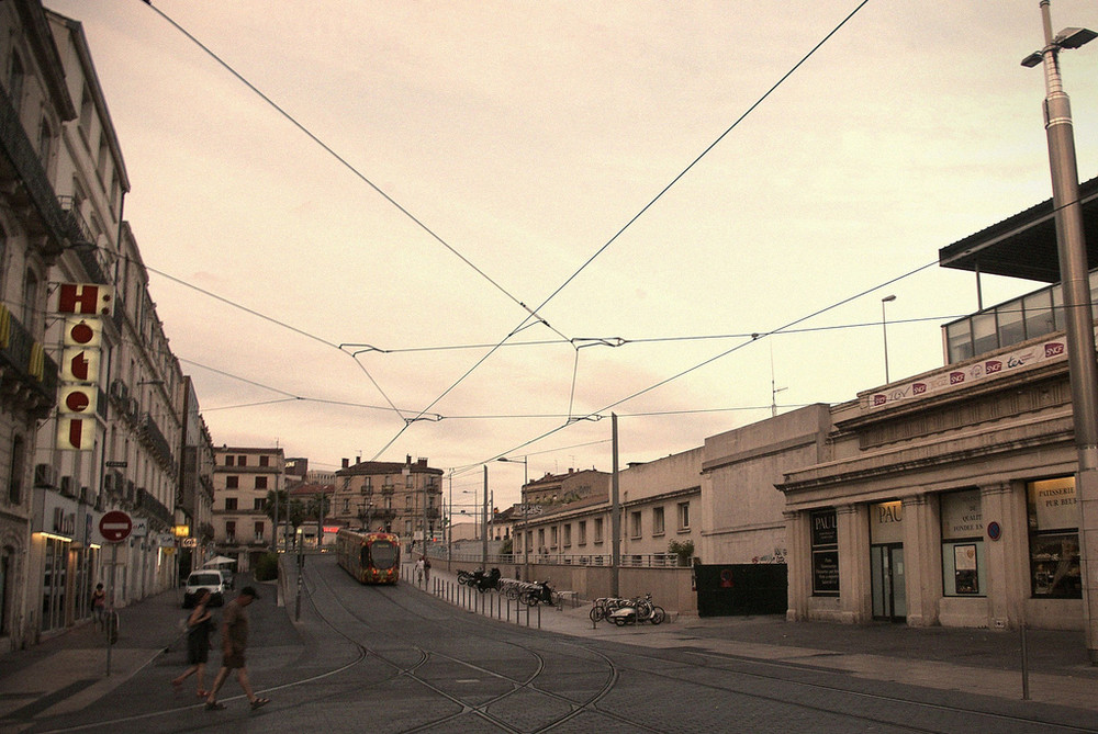 Kreuzung in Montpellier/France