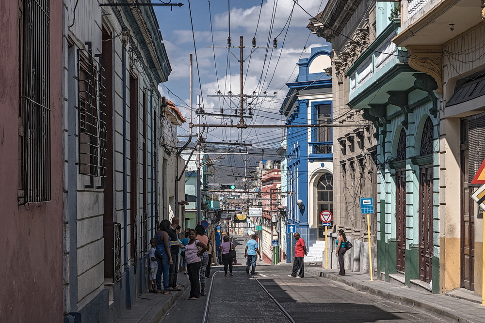 Kreuzungsbereich in Santiago de Cuba