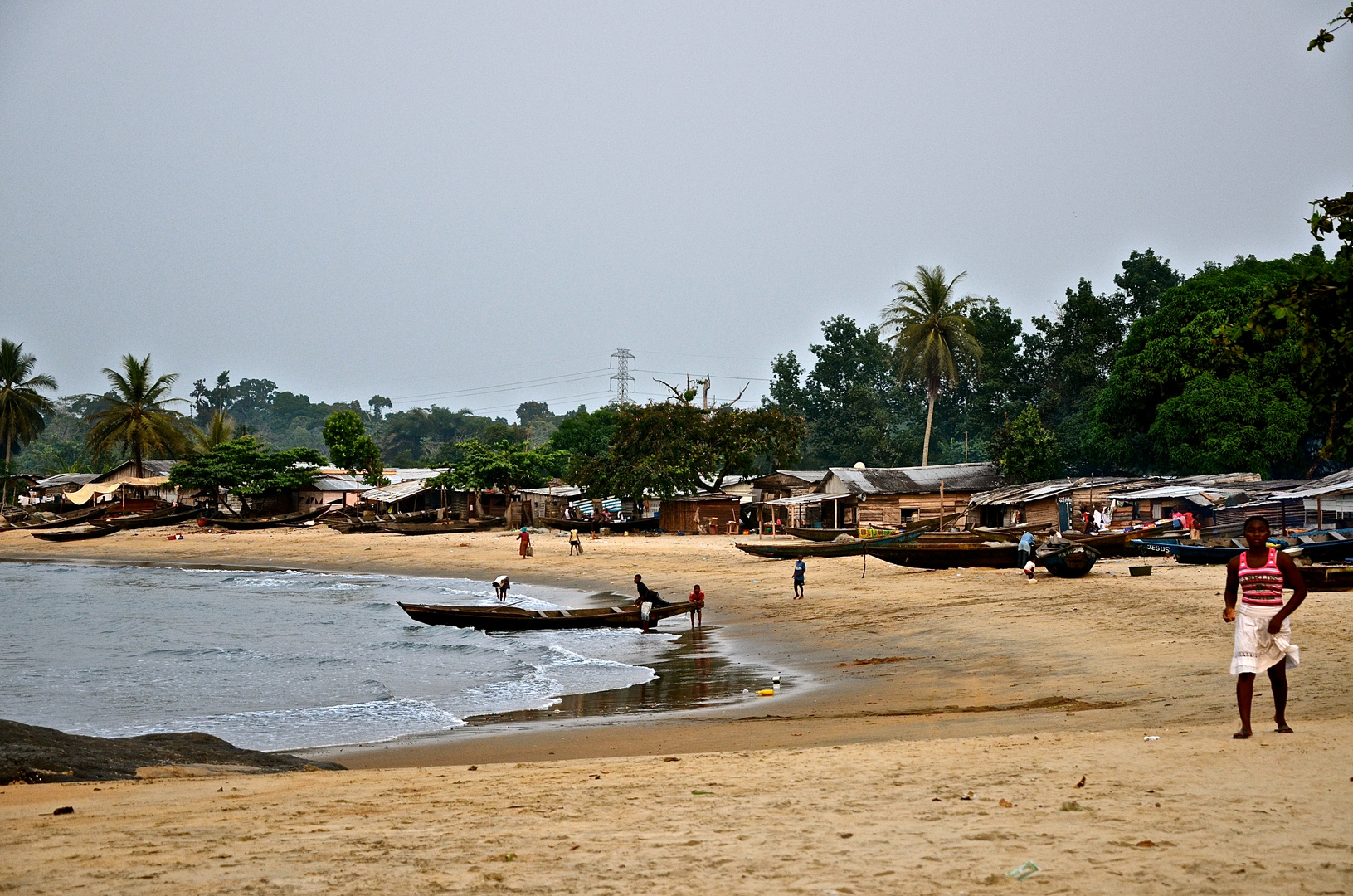 Kribi, port de pêche