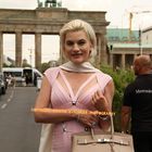 Kriemhild Siegel arrival Minx Fashion Show in Berlin 08072015