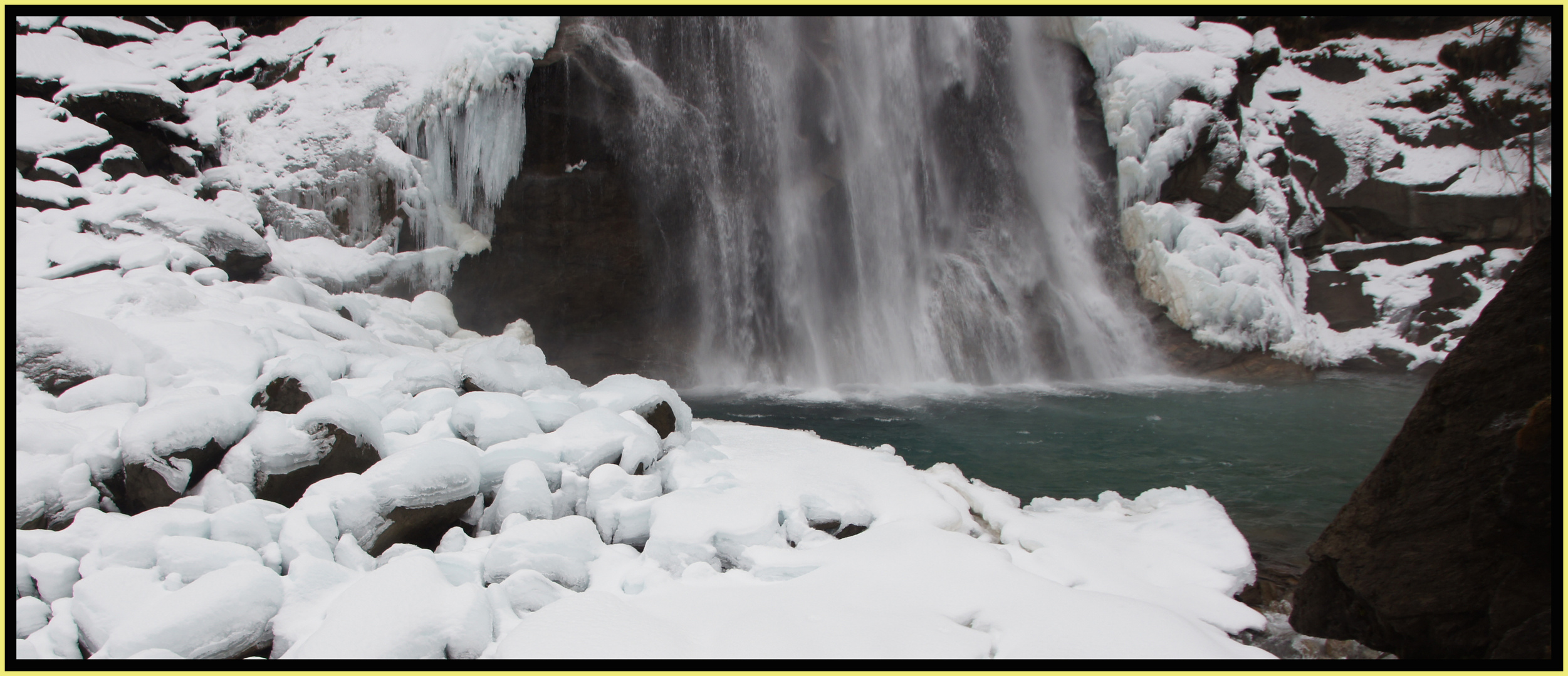 Krimmler Wasserfall im Winter