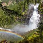 Krimmler Wasserfall mit Regenbogen