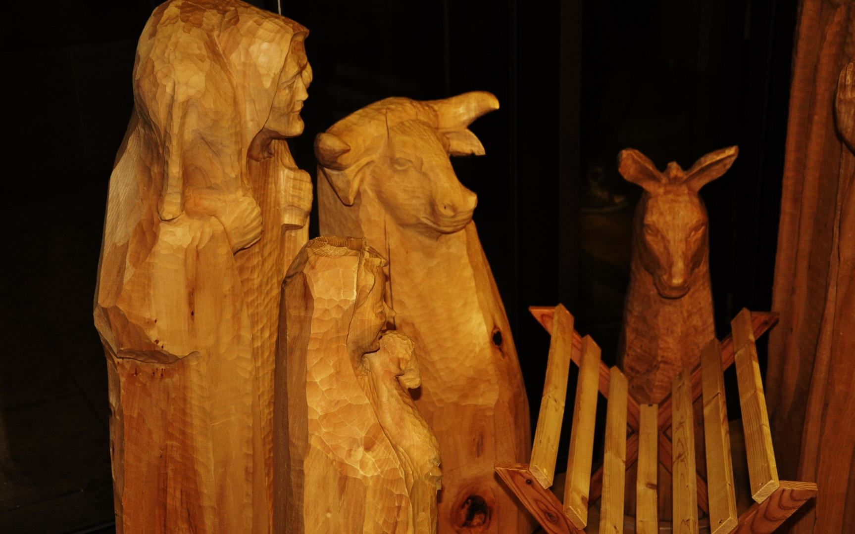 Krippen Figuren aus Holz