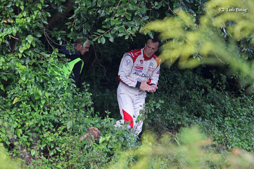 Kris Meeke sucht sein Rad