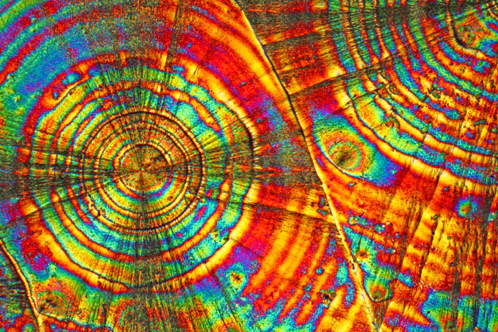 Kristalle unter dem Mikroskop