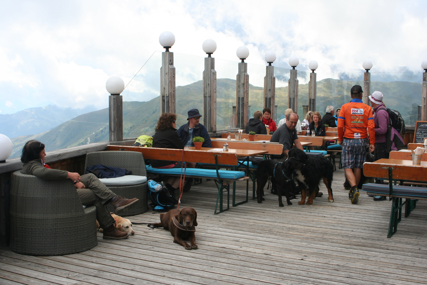 Kristallhütte Zillertal Teil der Aussichtsplattform