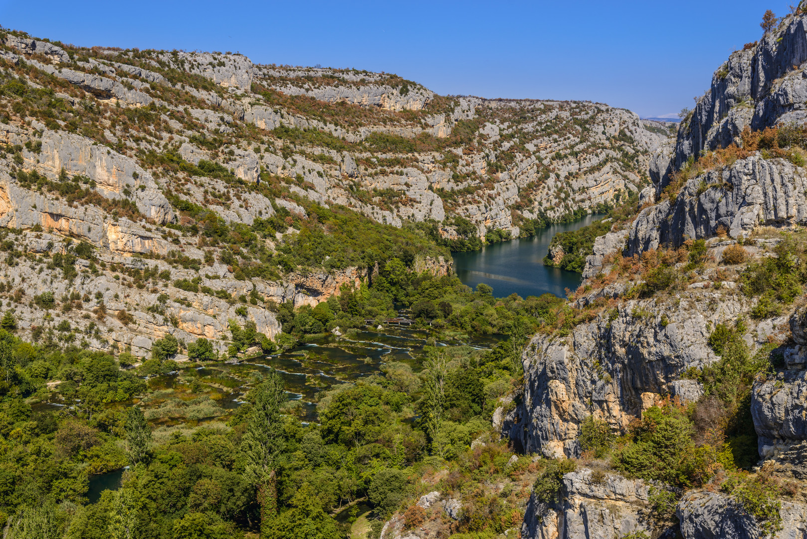 Krka Kaskaden, Nationalpark Krka, Dalmatien, Kroatien