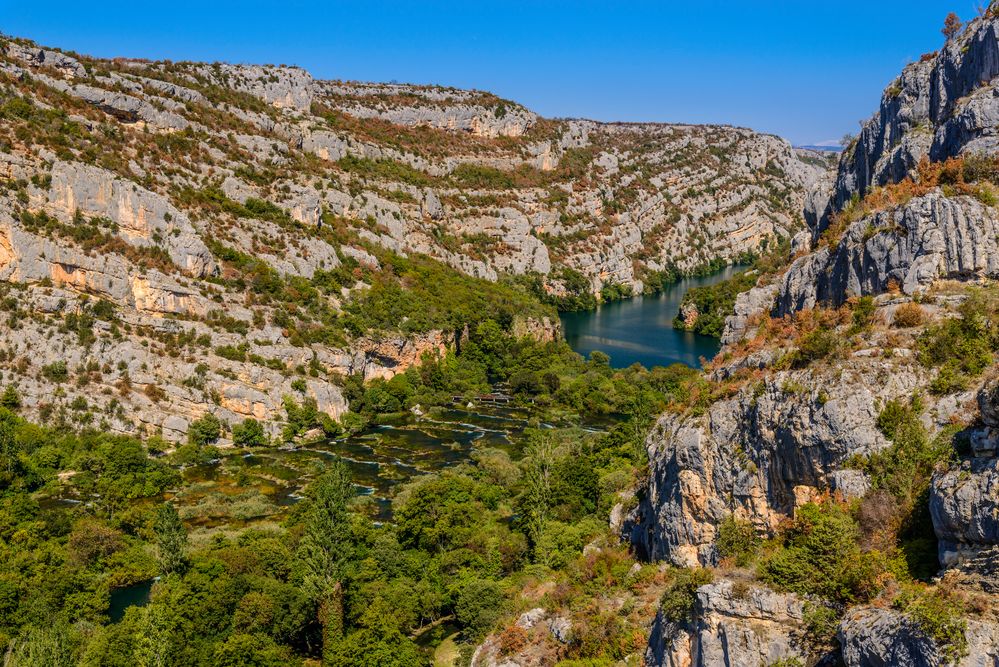 Krka Kaskaden, Nationalpark Krka, Dalmatien, Kroatien