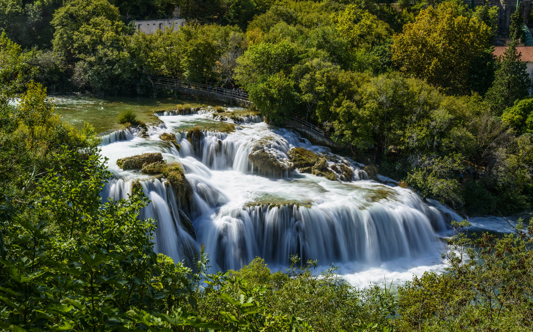 Krka Wasserfall 1, Nationalpark Krka, Dalmatien, Kroatien