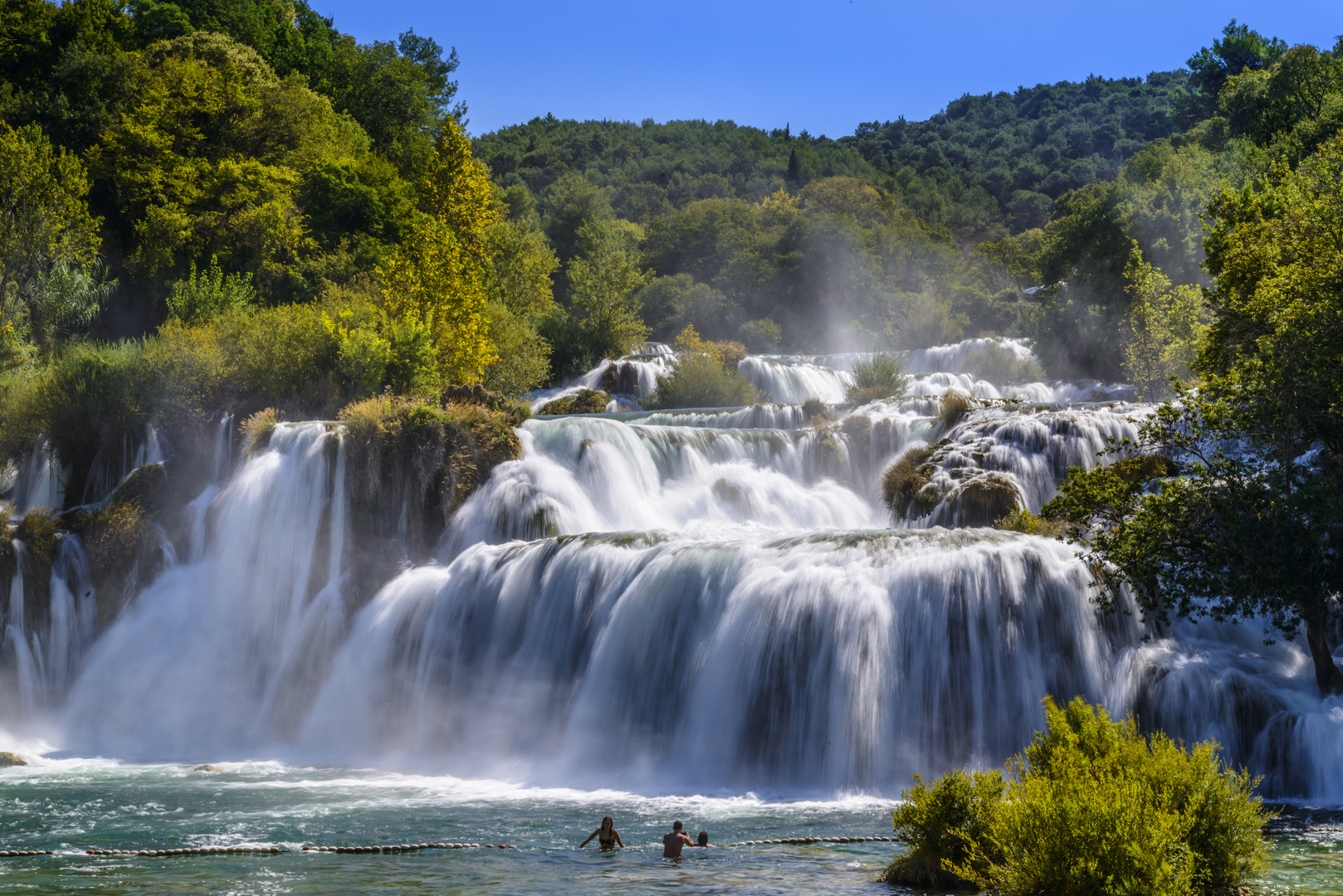 Krka Wasserfall 3, Nationalpark Krka, Dalmatien, Kroatien