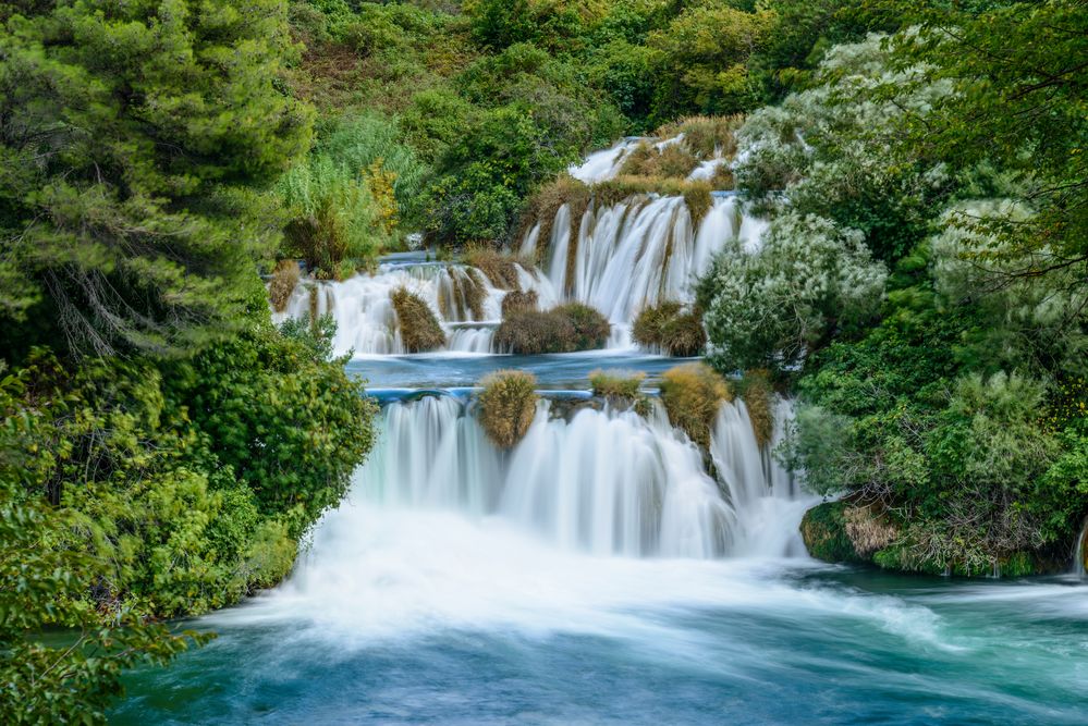 Krka Wasserfall 4, Nationalpark Krka, Dalmatien, Kroatien