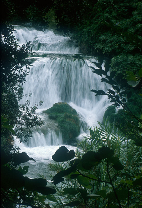 Krka waterfalls in former Yogoslawia