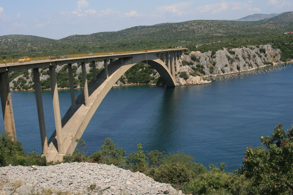 Kroatien, Brücke in Sibenik