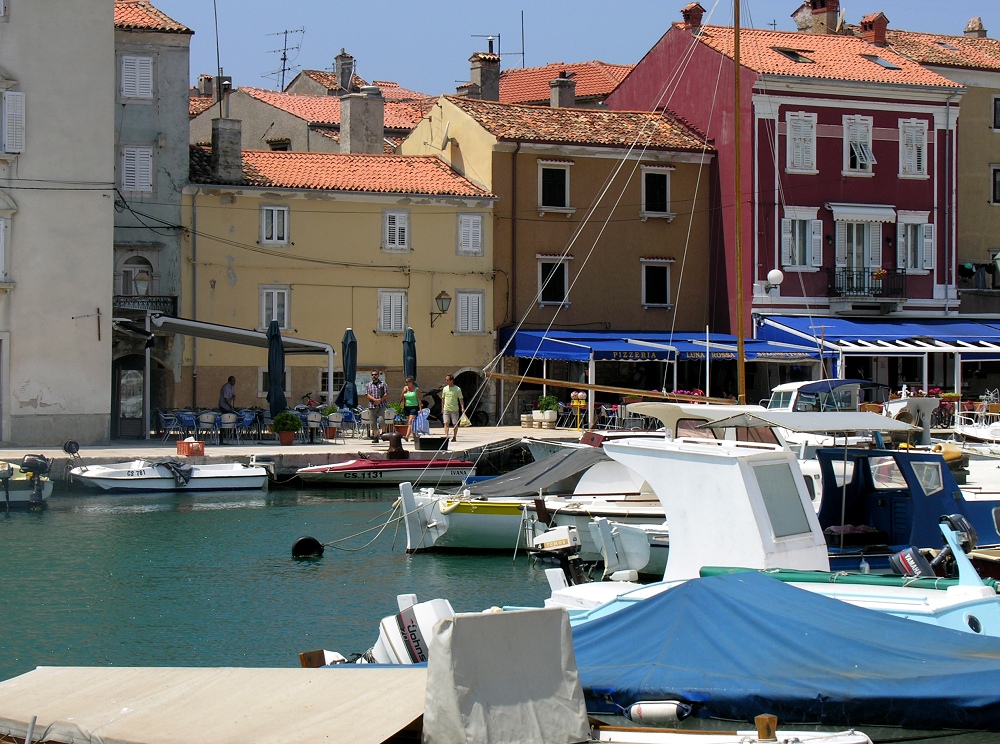 Kroatien, Insel Cres, Stadt Cres: Der Hafen (2)