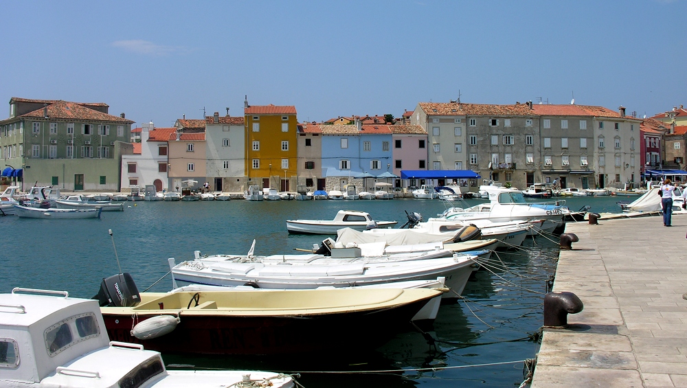 Kroatien, Insel Cres, Stadt Cres Der Hafen Foto & Bild europe