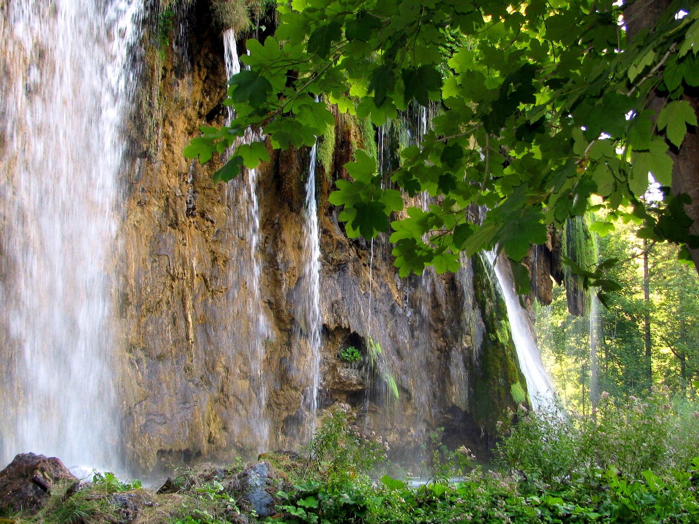 Kroatien, Plitvice: Wasserfall "Gallowatschki Buk"