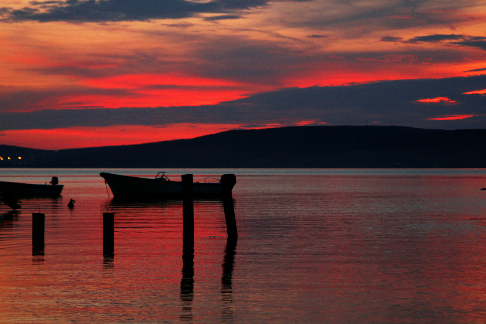 Kroatien-Sonnenuntergang am Novigradsko More