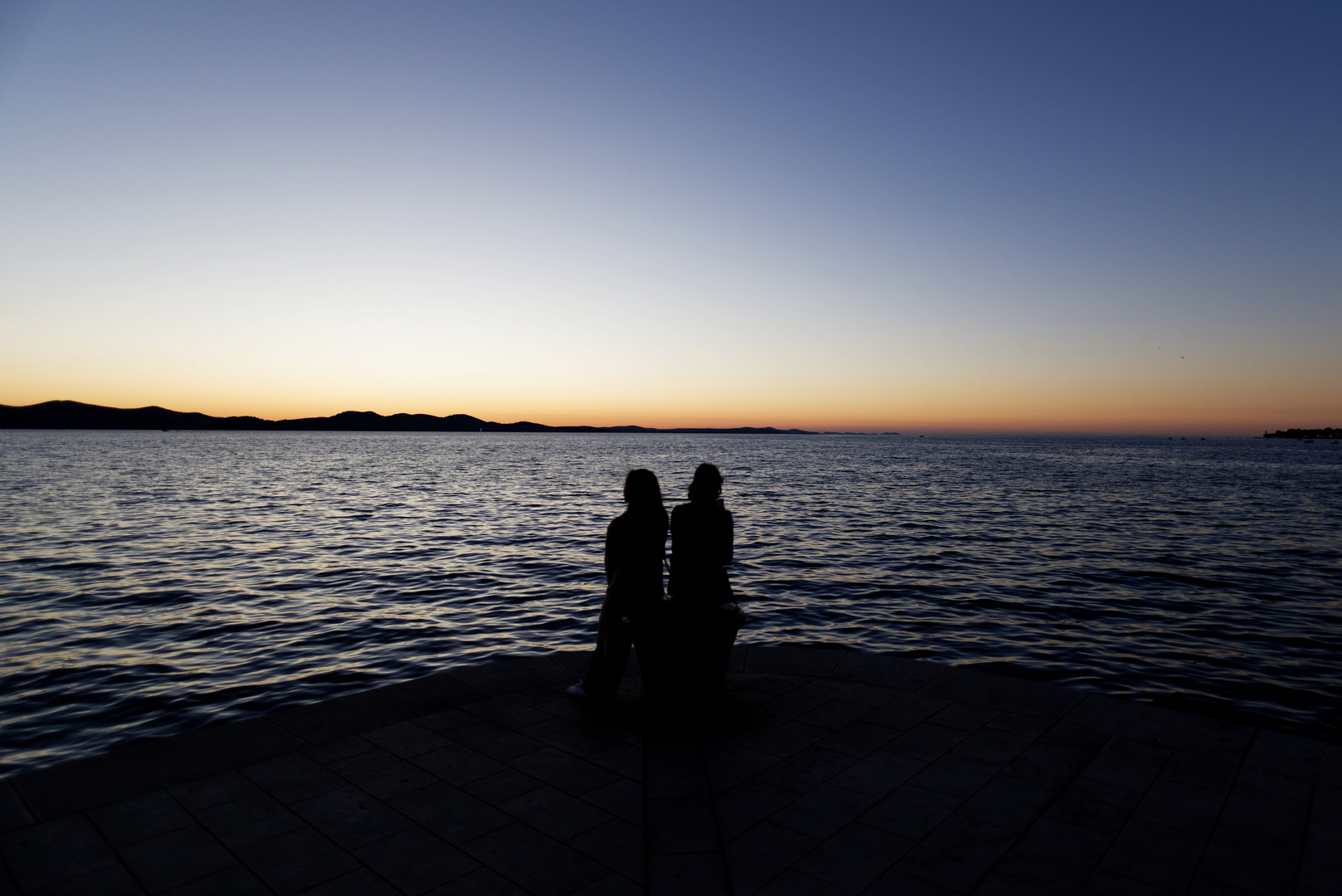 Kroatien, Zadar: Sonnenuntergang 