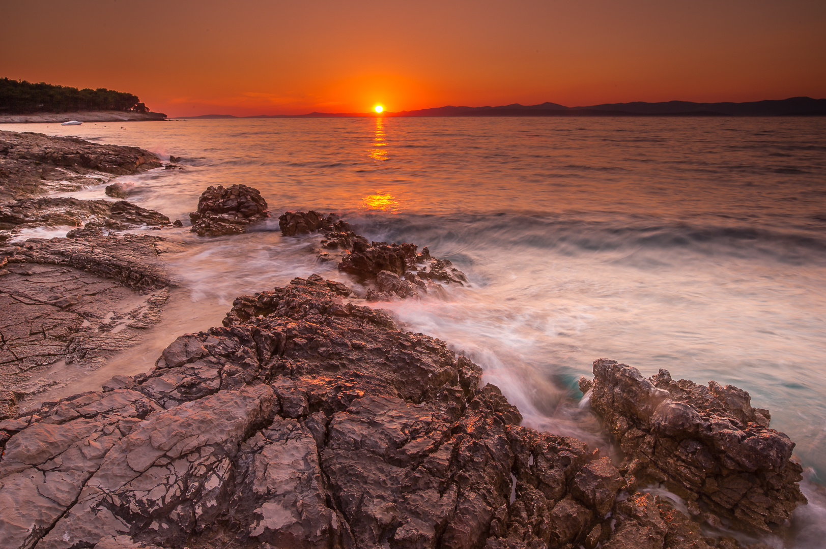 Kroatischer Sonnenuntergang