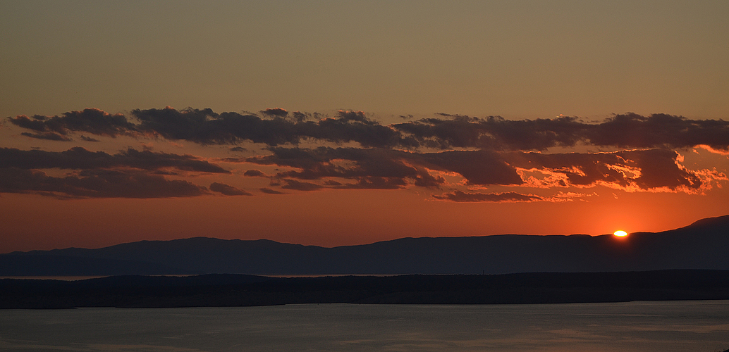 kroatischer Sonnenuntergang