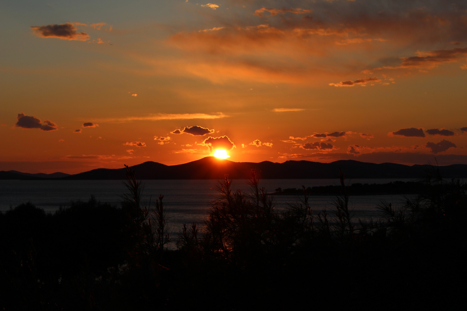 Kroatischer Sonnenuntergang