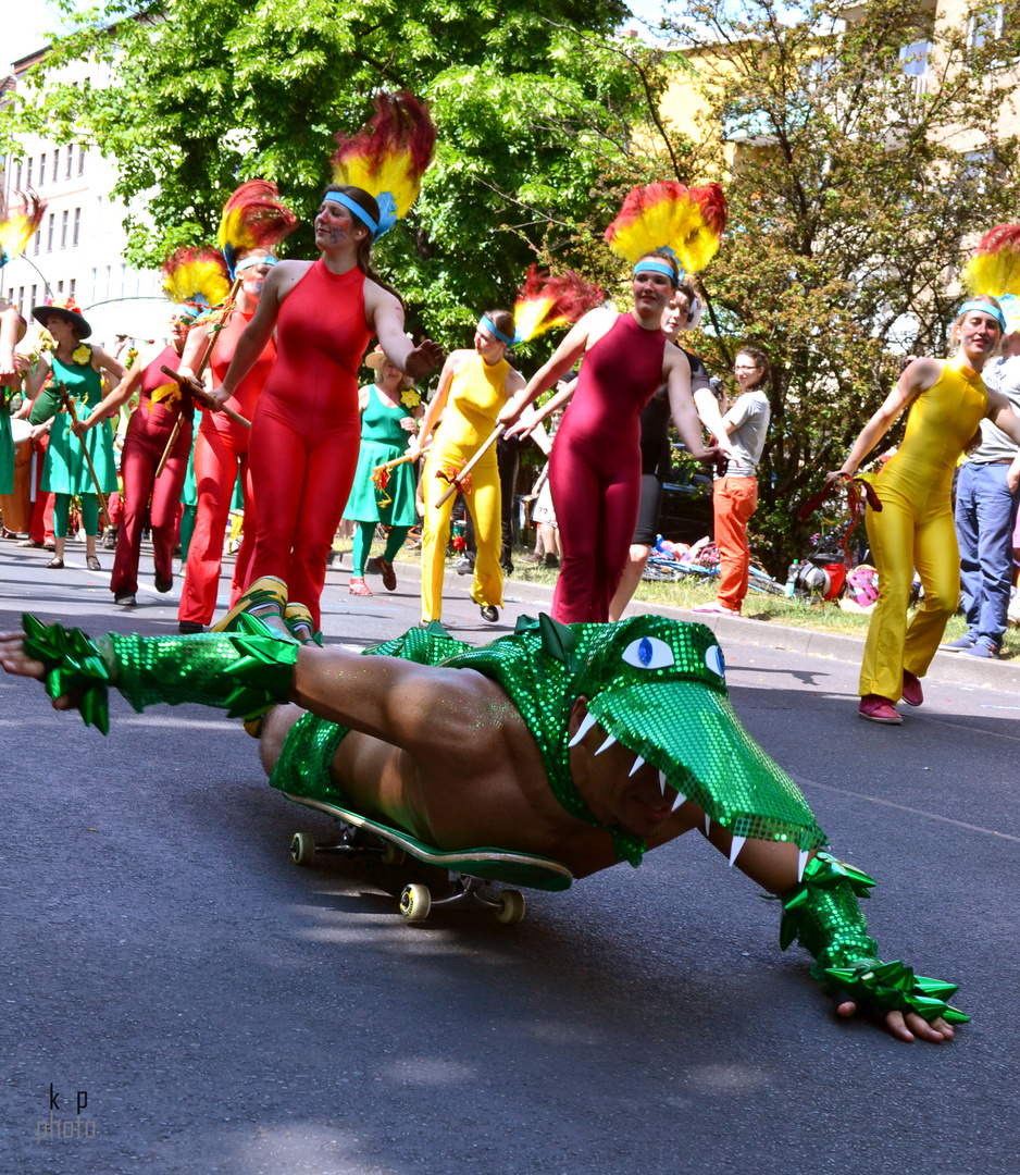 Krokodil beim Karneval