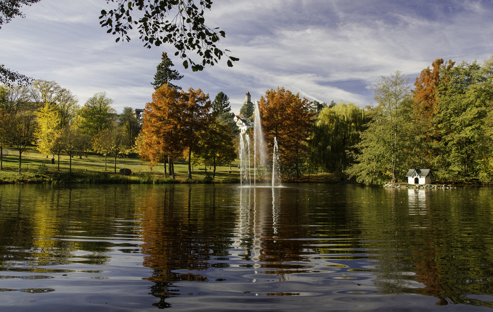 Kronberg-Viktoriapark im Herbst am 03.11.2018